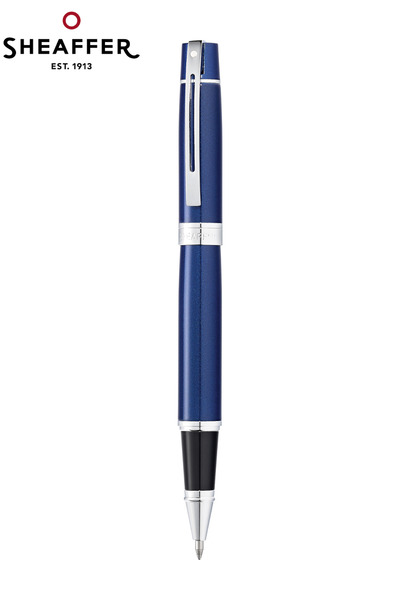 Sheaffer 9341-1 300 Serisi Roller Kalem Parlak Mavi Krom Özel Hediyelik Kutulu