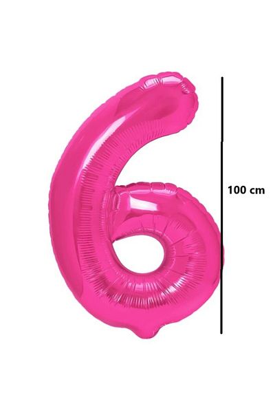 Flippy Balloon, Flippy, Number, Model 6, 100 cm, , Size