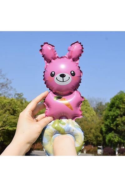 Flippy Balloon, Flippy, Animal Figurines, Bracelet Type, Bunny Model, , Pink