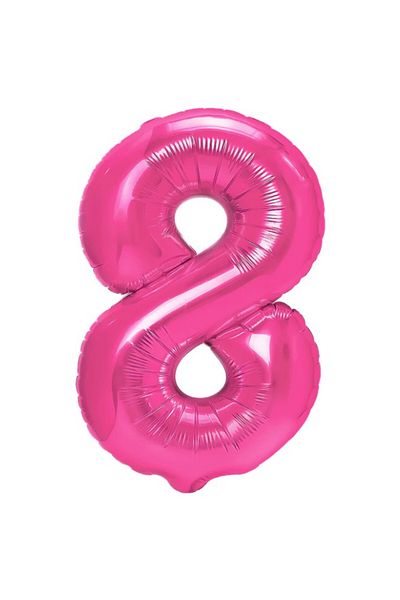 Flippy Balon, , Cifra, Model 8, 100 Cm, , Roz
