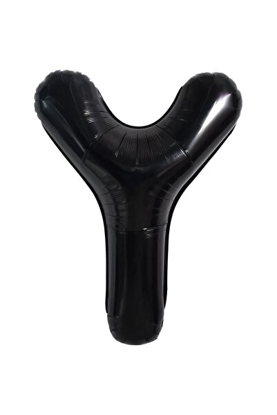 Flippy Balon folie metalică cu litera Y, 40 cm, negru