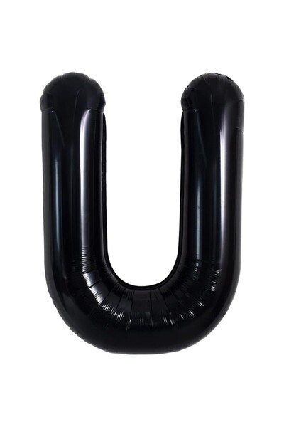 Flippy Balon folie litera U, pliabil, 40 cm, umflabil cu heliu sau aer, ambal...