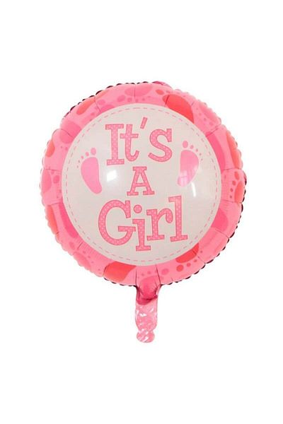 Flippy Balon, Flippy, Figurina Rotunda, Model It's a Girl, Tema Gender Reveal, 45 cm, , Roz
