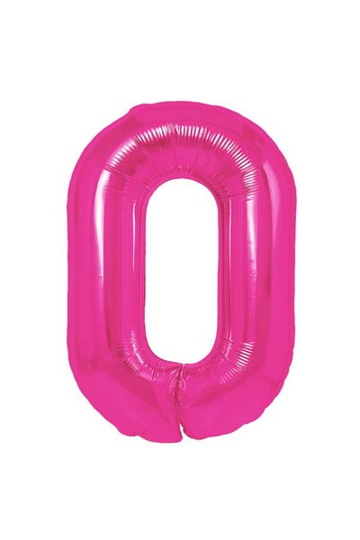 Flippy Balon, Flippy, Cifra, Model 0, 100 cm, , Roz