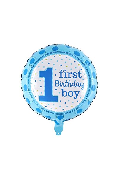 Teo Metallic Foil Balloon, , First Birthday, First Birthday Boy Model, 45 cm,...