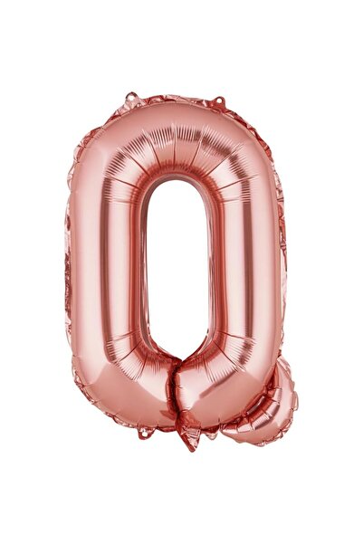 Flippy Balon Litera Q, Flippy, 40 cm, , Pai inclus, Rose Gold