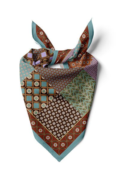 We Concept Patchwork Desenli Bandana / Fular Dg7918_02 70x70