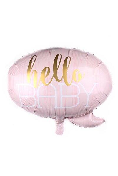 Teo Metallic Foil Balloon, , Cloud Figurine, Hello Baby Theme, 59x50 cm, Individual Packaging, Straw