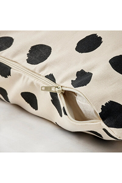 IKEA Oddny Pillow Case, Off-White-Black Dot Pattern, 50X50 cm