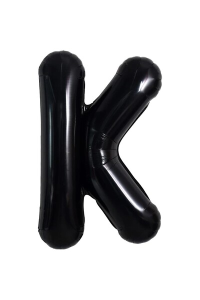 Flippy Balon folie metalică litera K, 40 cm, se umflă cu heliu sau aer, pache...