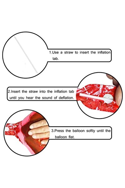 Flippy Metallic Foil Balloon, Number Figurine, 100 cm, Individual Pack, Straw Included, Air or Heliu