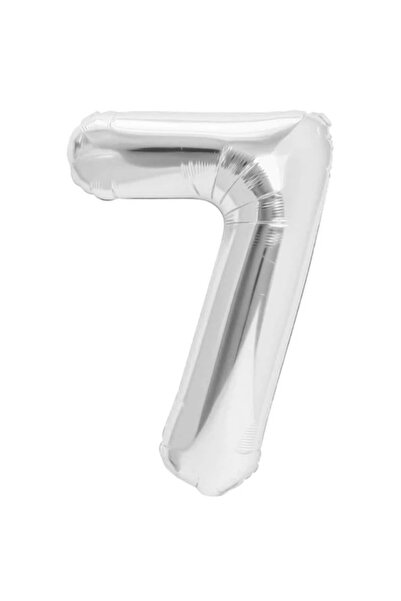 Flippy Balon folie metalică - Numărul 7, 80 cm, pachet individual, pai inclus...