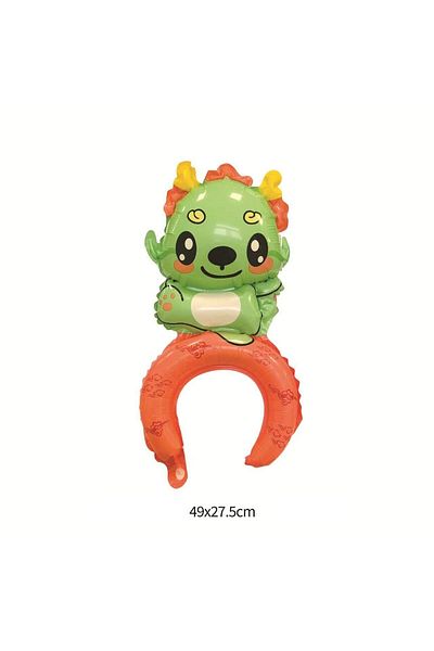 Flippy Balon, , Tip Coronita, Model Dragon, , 49 X 27.5 Cm, Verde