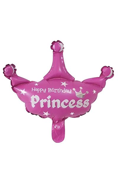 Flippy Set 3 Baloane Din Folie A, , Figurine Coroana Si Stea, Model Aniversare, 40 Cm, , Roz