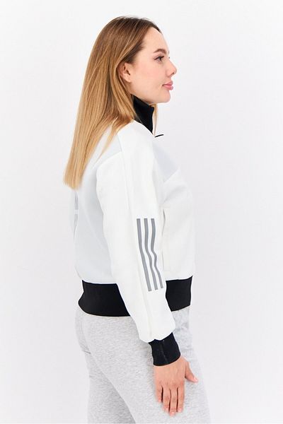 adidas Women Sportswear Fit Long Sleeves Outdoor Jacket, White/Black
