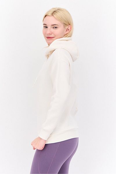 adidas Women Sportswear Fit Long Sleeves Outdoor Sweatshirt, Cream