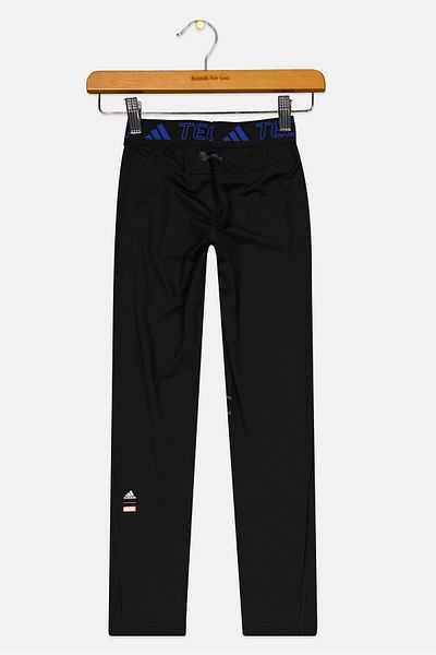 adidas x Marvel Kids Boy Graphic Print Pull On Tights, Black