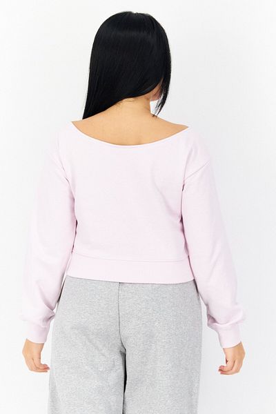 adidas Women Sportswear Fit Long Sleeve Training Crop Top, Pink