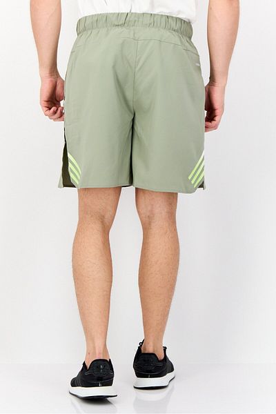 adidas Men Regular Fit Brand Logo Training Short, Khaki