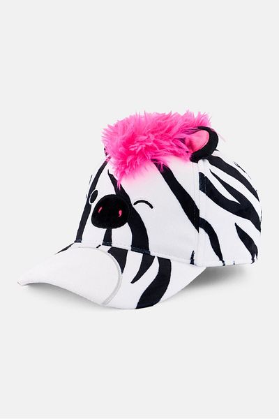 Squishmallows قبعة تريسي القطيفة المبتكرة للبنات، لون أسود