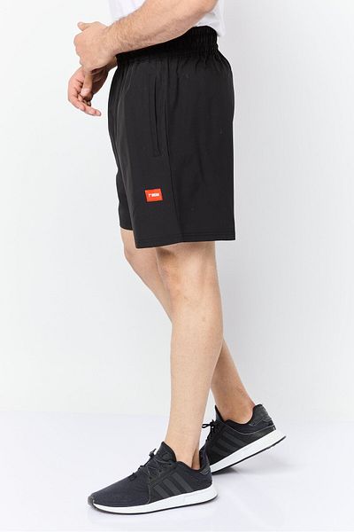 Athletex Men 2 Pieces Sportswear Fit 7 Inseam Outdoor Shorts, Black