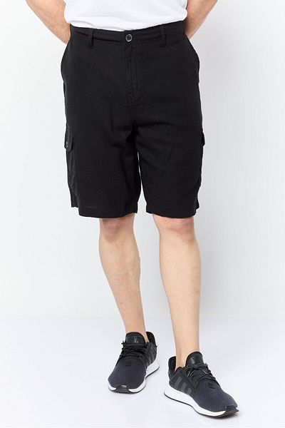Threadbare Men Solid Cargo Short, Black