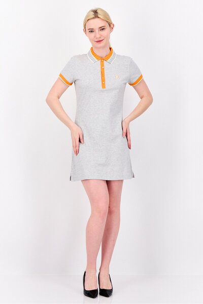Esprit Women Heather Shirt Dress, Light Grey