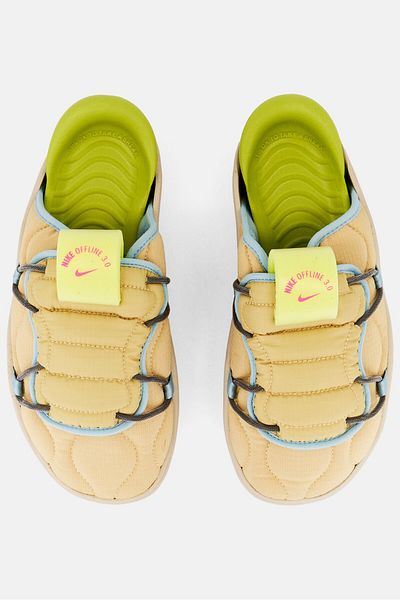 Nike Men Offline 30 Slip On Mule, Yellow Combo