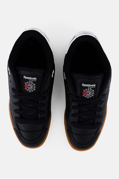 Reebok Men Club C Bluc Lace Up Tennis Shoes, Black