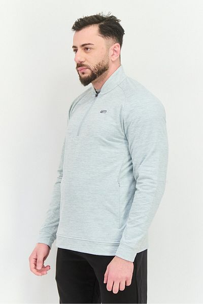 Puma Men Sportswear Fit Long Sleeve Training Sweatshirts, Heather Grey