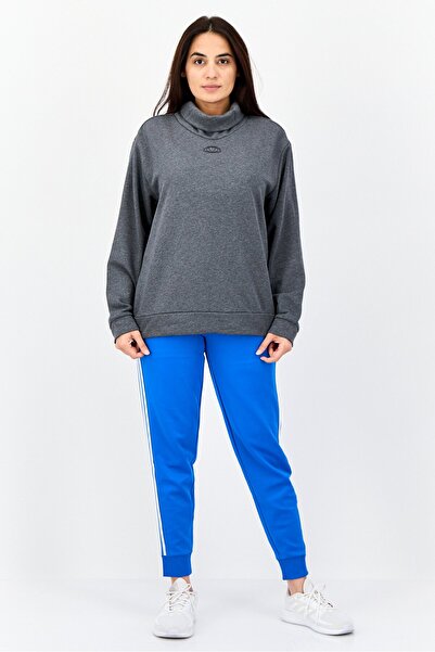 adidas Women Sportswear Fit Long Sleeve Outdoor Sweatshirt, Dark grey