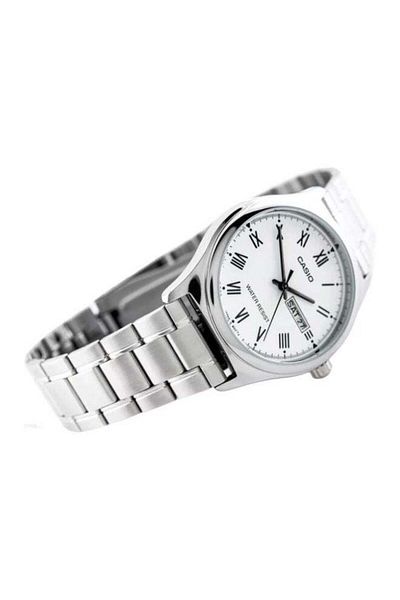 Casio Men's Water Resistant Analog Watch MTP-V006D-7B - 38 mm - Silver