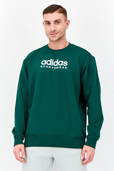 adidas Men Sportswear Fit Long Sleeves Outdoor Sweatshirt, Green