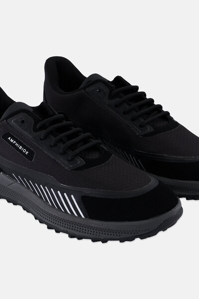 Geox Men U PG1X ABX A Lace Up Casual Shoes, Black