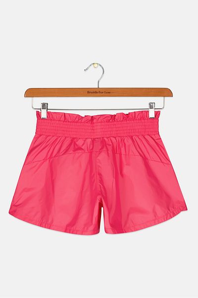 adidas Kids Girl Dance Move Comfort Loose Shiny Short, Pink
