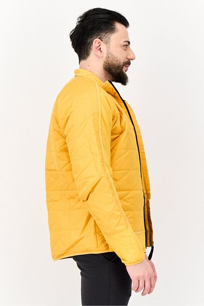adidas Men Sportswear Fit Long Sleeves Outdoor Quilted Jacket, Yellow