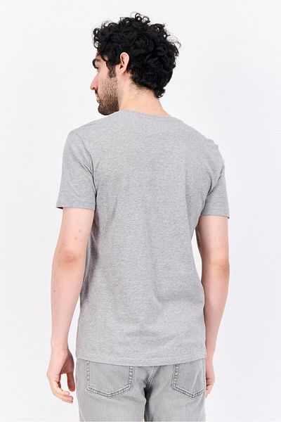 GAP Men Crew Neck Short Sleeves Graphic Printed T-shirt, Grey