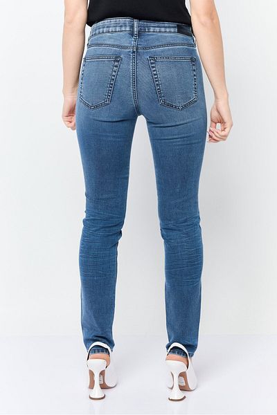 Diesel Women Slim Fit Washed Stretchable Jeans, Medium Wash