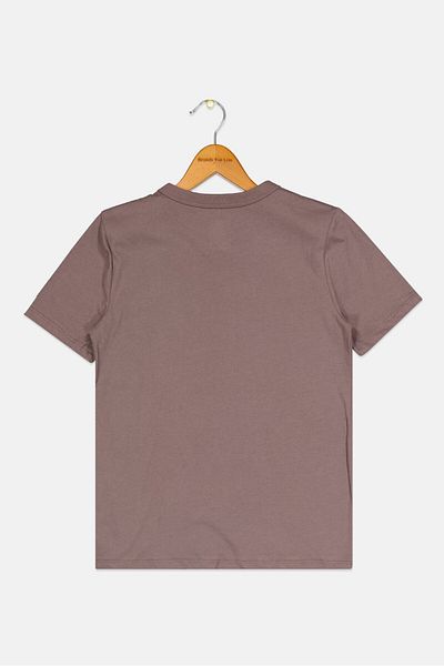 GAP Kids Boy Round Neck Short Sleeve Graphic Print T-shirts, Choco Brown
