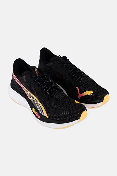 Puma Women Velocity Nitro 3 Ff Lace Up Running Shoes, Black