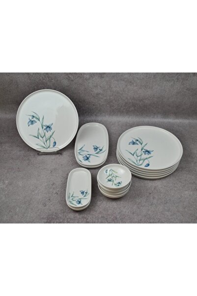 Qualitev Felisya 14 Parça Porselen Kahvaltı Takımı-6 Kişilik Beyaz