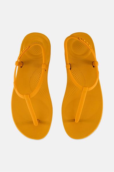 Fitflop Women Iqushion Splash Adjustable Sandals, Baked Yellow