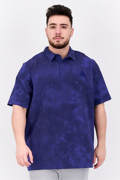 adidas Men Sportswear Fit Short Sleeves Outdoor Polo, Navy