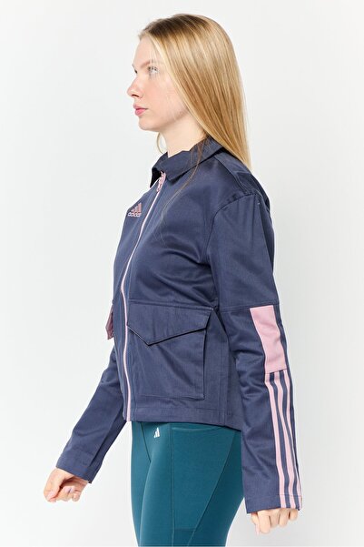 adidas Women Sportswear Fit Outdoor Cargo Jacket Shirts, Shadow Navy