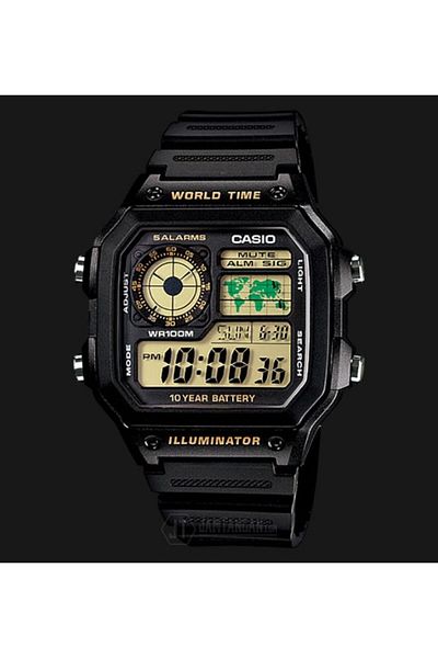 Casio Men's Youth Digital Watch AE-1200WH-1BVDF - 45 mm - Black
