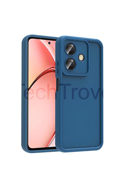 TechTrove Oppo A3 Kılıf Kamera Korumalı Kenar Çıkıntılı Soft Renkli Silikon K...
