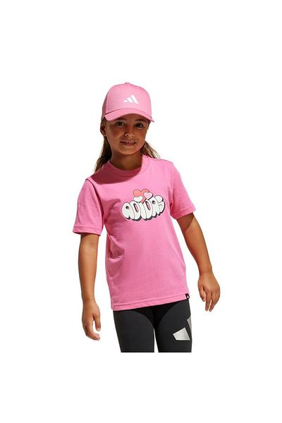 adidas Children's Pink T-Shirt Lk Fun Val Tee Jı6686