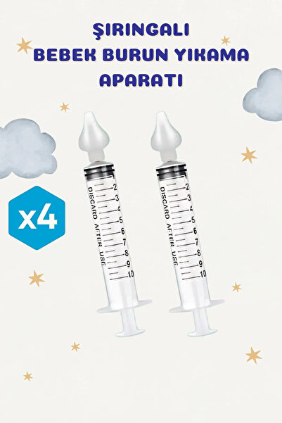 MorPort Ultra Lüx 4 Adet Şırıngalı Burun Aspiratörü I Bebek Burun Temizleme A...