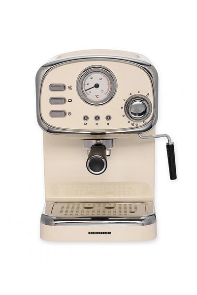 Heinner Espressor manual Heinner HEM-1100CR, 1100 W, 15 bar, 1,25 L, crem