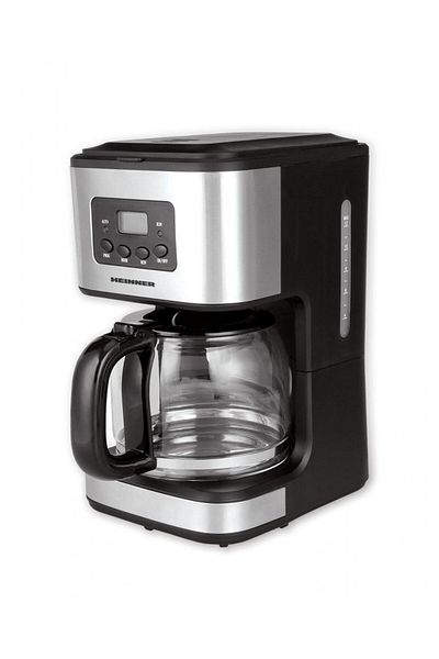 Heinner Heinner HCM-D915900W digital coffee maker, 1.5L, Timer, LCD, Black-Stainless Steel